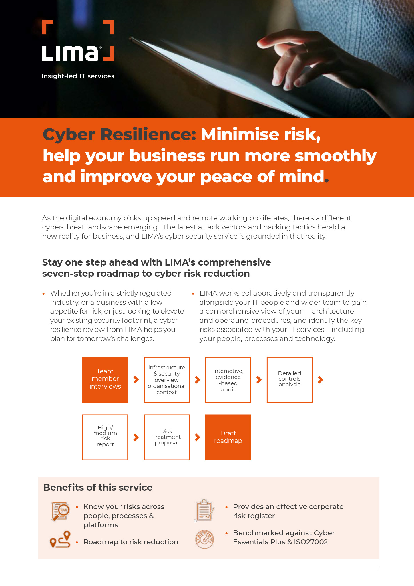 Cyber Risk Reduction Strategy LIMA's Seven-Step Roadmap to Cyber Risk Reduction