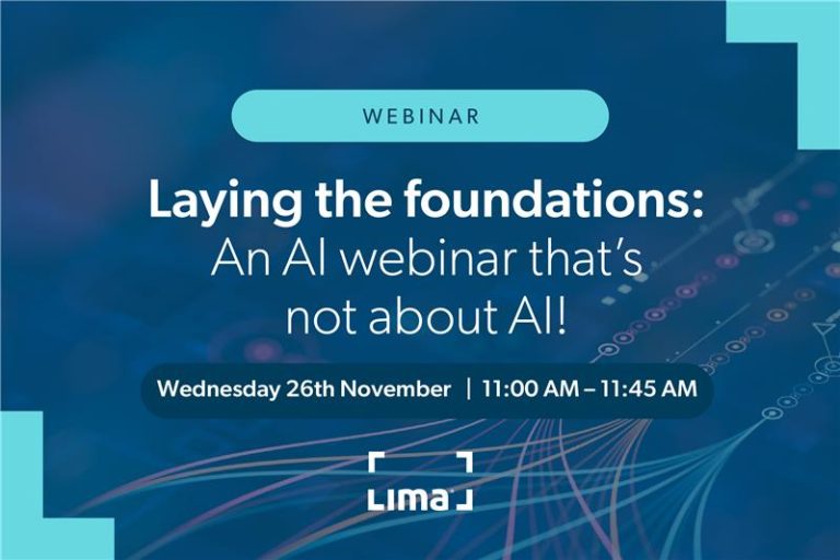 WEBINAR: Laying the foundations: An AI webinar that’s not about AI!