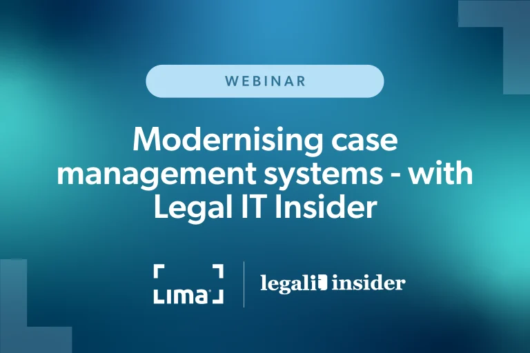 Webinar: Modernising case management systems – with Legal IT Insider